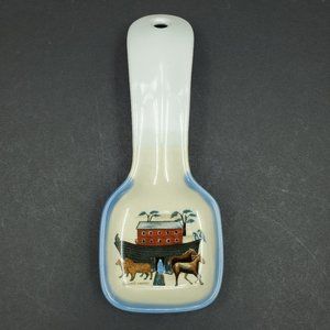 Otagiri Spoon Rest Spoon Holder Carol Endres Noah's Ark Design OTA30